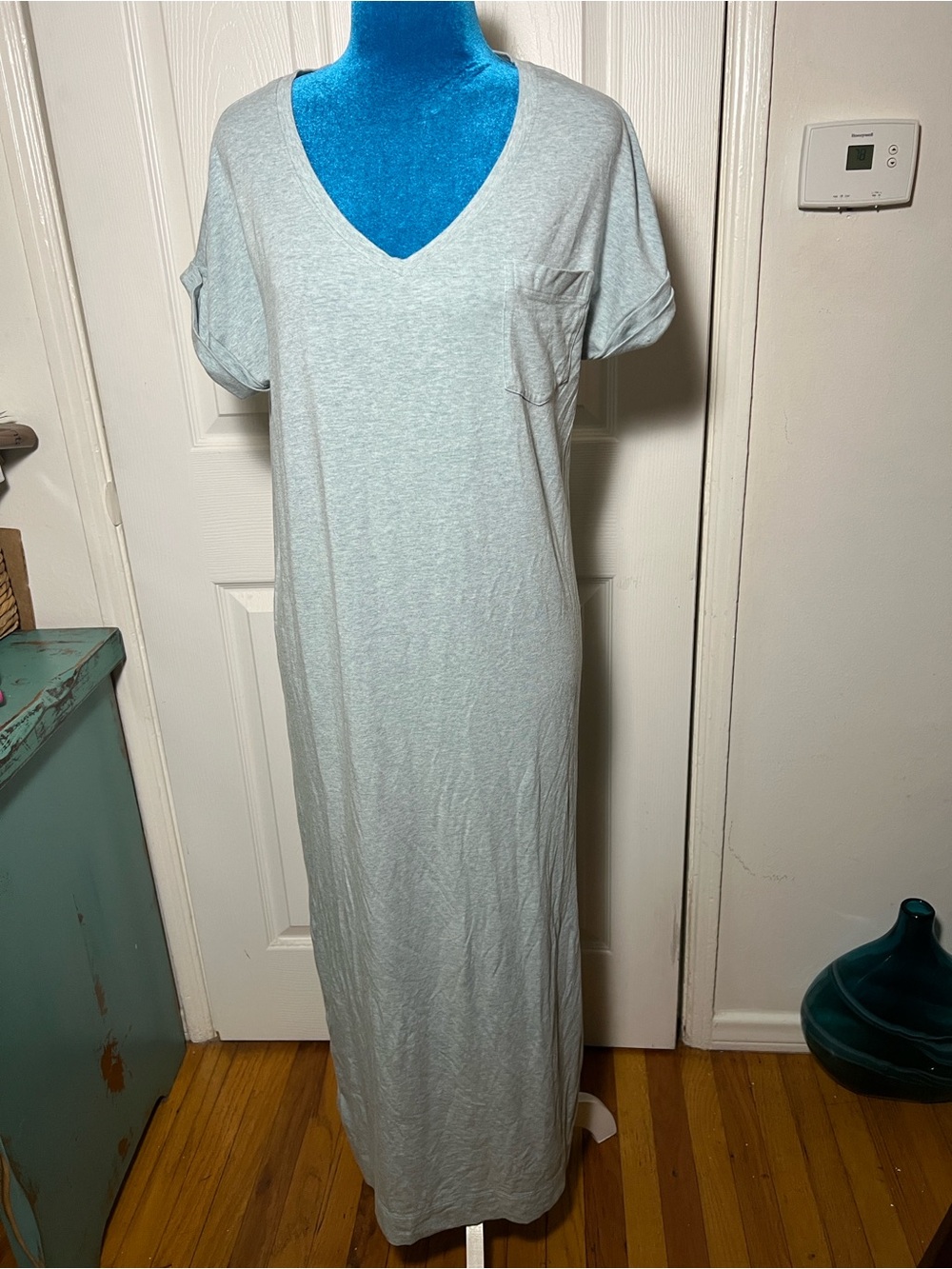 Peruvian Connection V Neck T Shirt Maxi Dress Women’s Medium